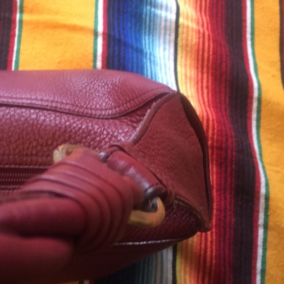 Ruby red 100% leather purse by Talbots - Picture 3 of 11